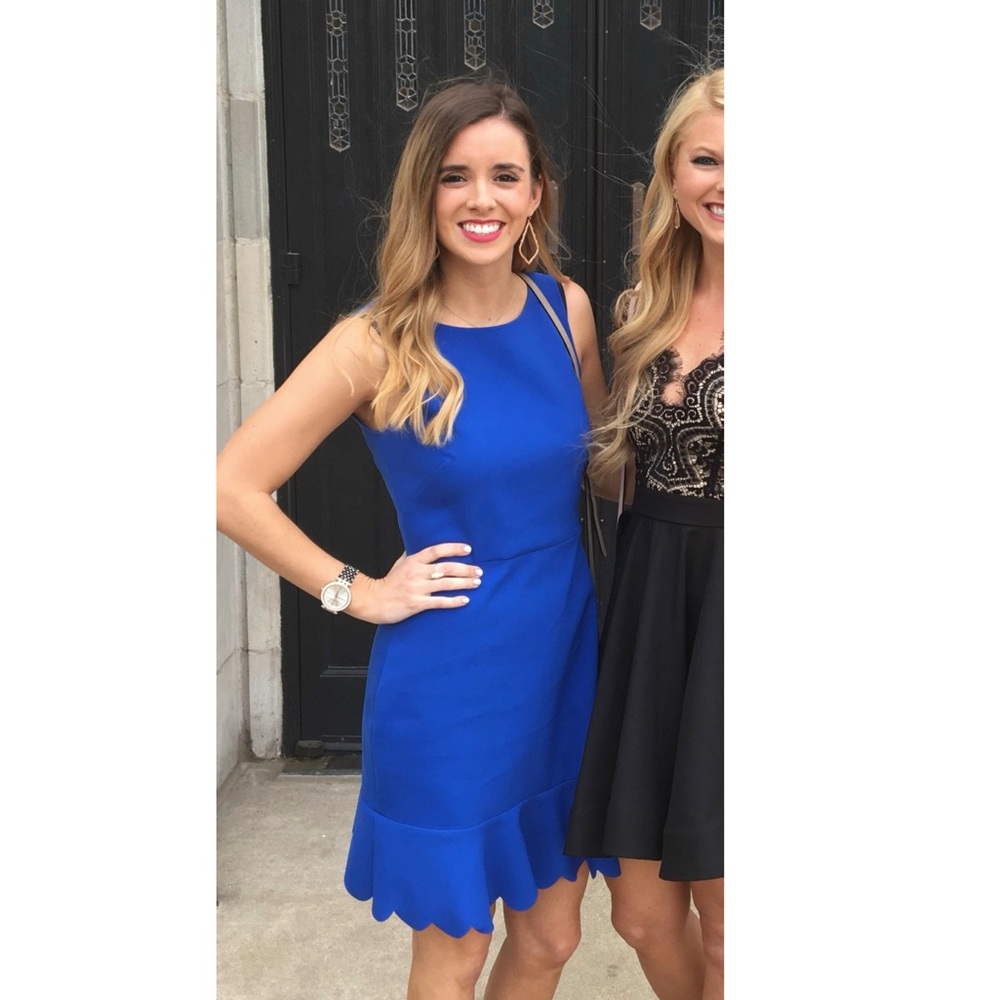JCrew blue cocktail dress